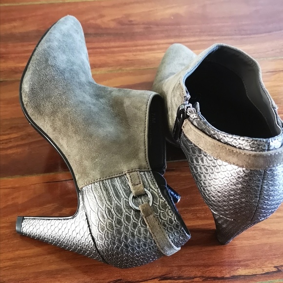 Gray Ankle Booties - Picture 6 of 7